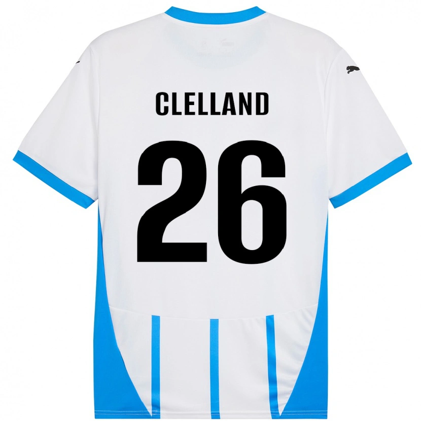 Danxen Kinder Lana Clelland #26 Weiß Blau Auswärtstrikot Trikot 2024/25 T-Shirt Schweiz