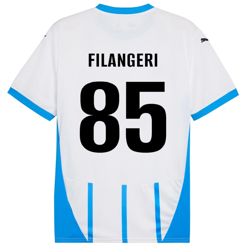 Danxen Kinder Maria Luisa Filangeri #85 Weiß Blau Auswärtstrikot Trikot 2024/25 T-Shirt Schweiz