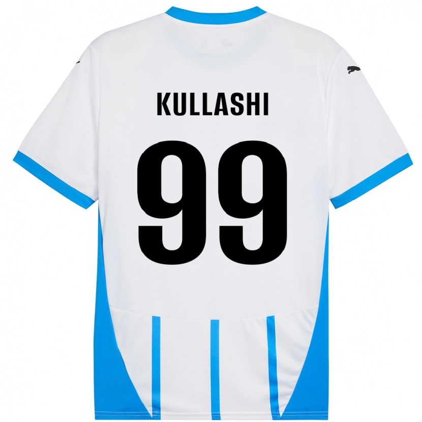 Danxen Kinder Loreta Kullashi #99 Weiß Blau Auswärtstrikot Trikot 2024/25 T-Shirt Schweiz