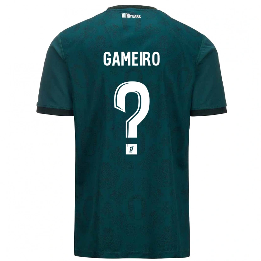 Danxen Kinder Benoît Gameiro #0 Dunkelgrün Auswärtstrikot Trikot 2024/25 T-Shirt Schweiz