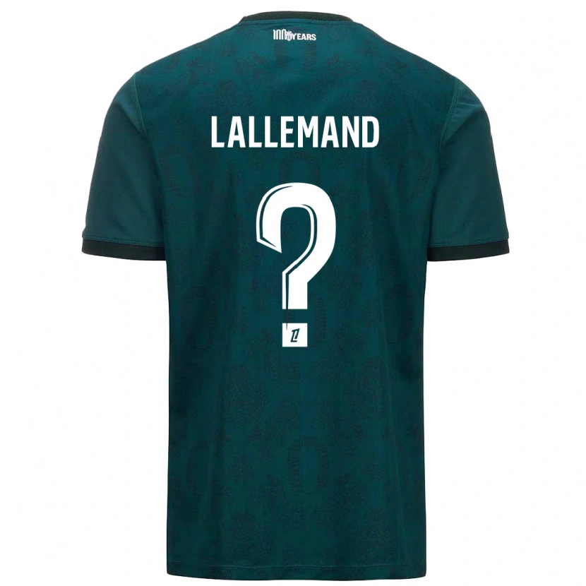 Danxen Kinder Nassim Lallemand #0 Dunkelgrün Auswärtstrikot Trikot 2024/25 T-Shirt Schweiz