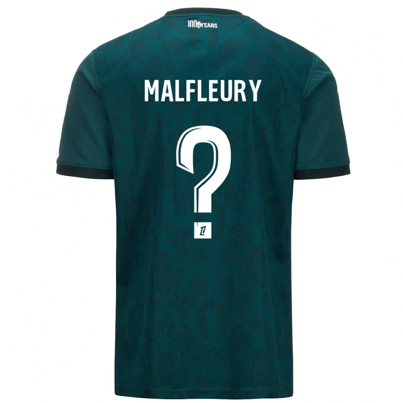 Danxen Kinder Geoffrey Malfleury #0 Dunkelgrün Auswärtstrikot Trikot 2024/25 T-Shirt Schweiz