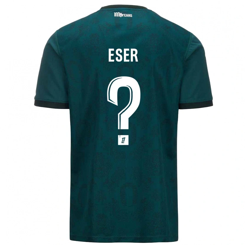 Danxen Kinder Allan Eser #0 Dunkelgrün Auswärtstrikot Trikot 2024/25 T-Shirt Schweiz