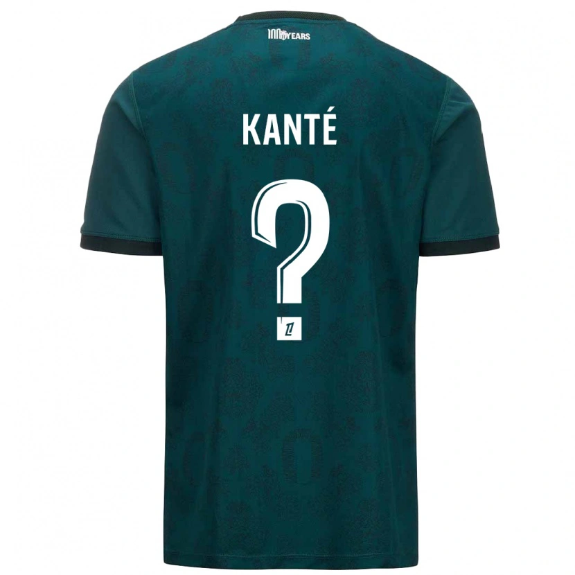 Danxen Kinder Hamidou Kanté #0 Dunkelgrün Auswärtstrikot Trikot 2024/25 T-Shirt Schweiz