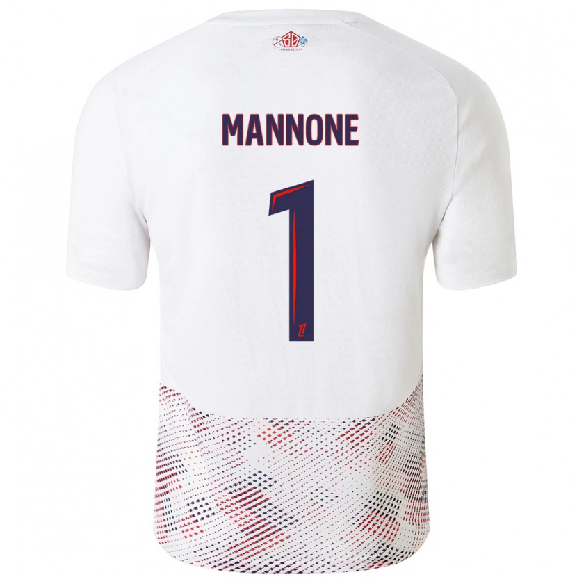 Danxen Kinder Vito Mannone #1 Weiß Königsblau Auswärtstrikot Trikot 2024/25 T-Shirt Schweiz