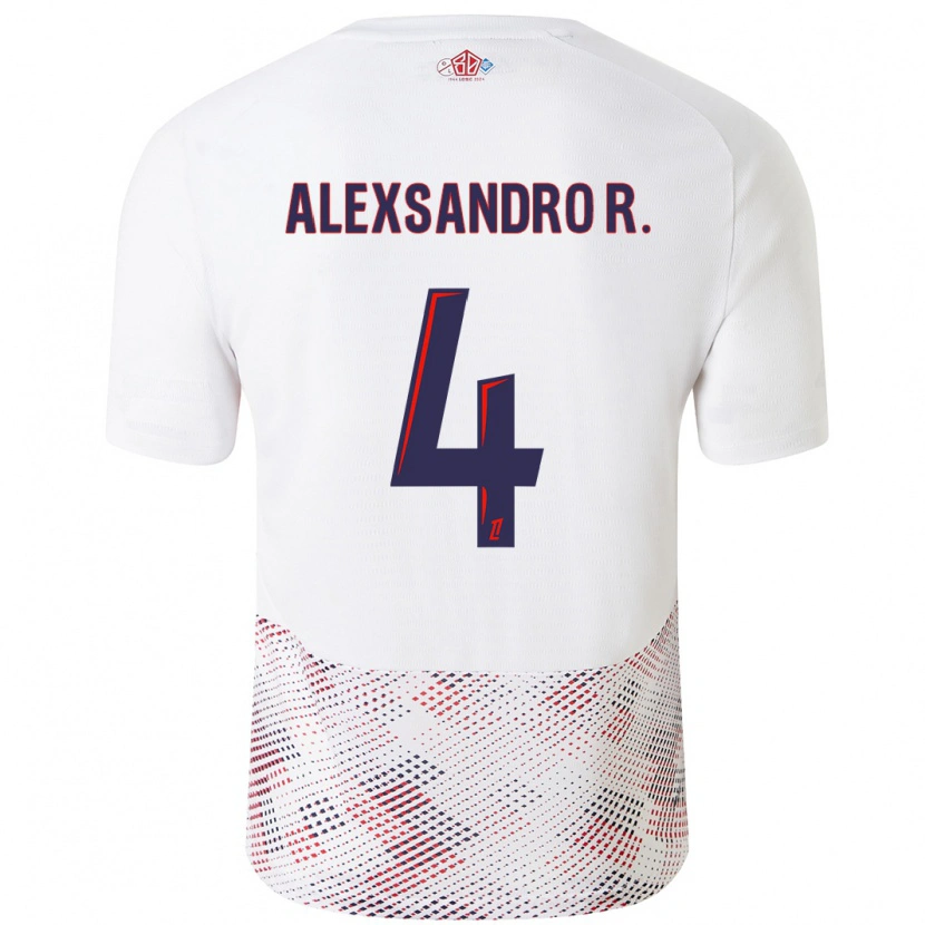 Danxen Kinder Alexsandro #4 Weiß Königsblau Auswärtstrikot Trikot 2024/25 T-Shirt Schweiz