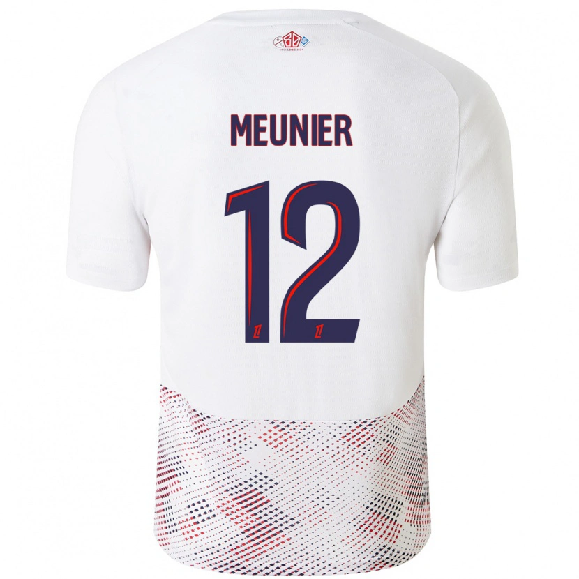 Danxen Kinder Thomas Meunier #12 Weiß Königsblau Auswärtstrikot Trikot 2024/25 T-Shirt Schweiz