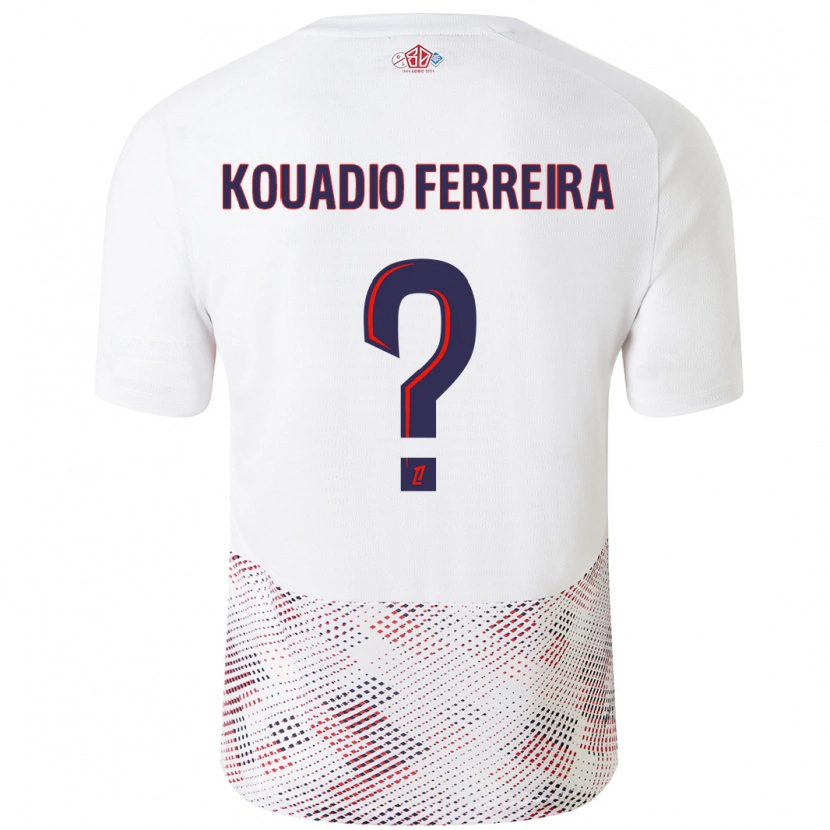 Danxen Kinder Wilfrid Kouadio Ferreira #0 Weiß Königsblau Auswärtstrikot Trikot 2024/25 T-Shirt Schweiz