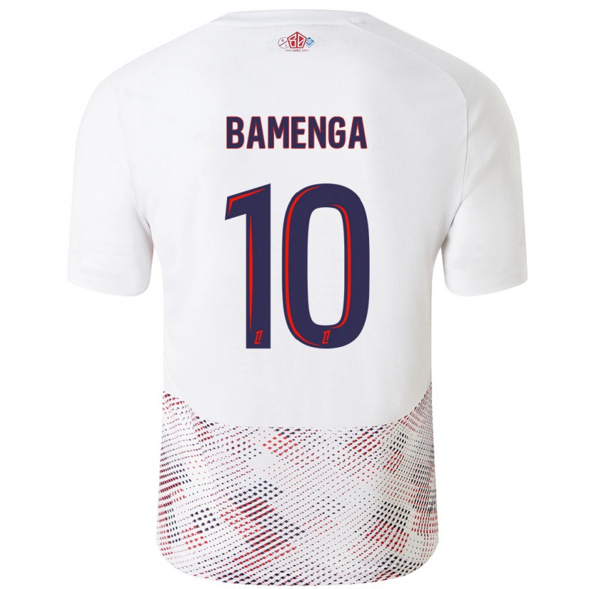 Danxen Kinder Naomie Bamenga #10 Weiß Königsblau Auswärtstrikot Trikot 2024/25 T-Shirt Schweiz