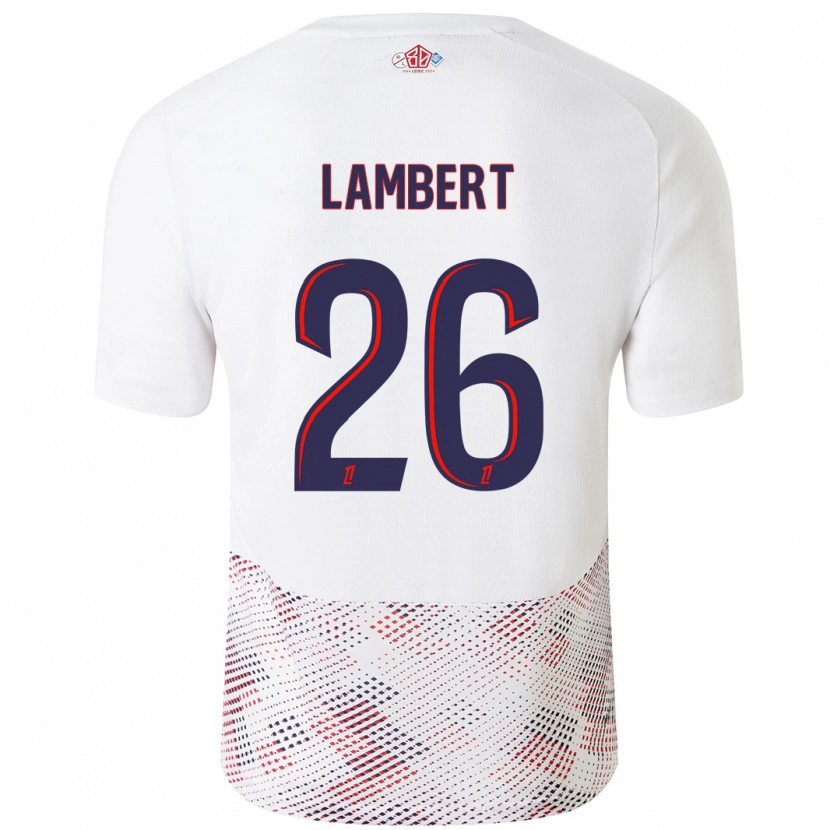 Danxen Kinder Anaïs Lambert #26 Weiß Königsblau Auswärtstrikot Trikot 2024/25 T-Shirt Schweiz