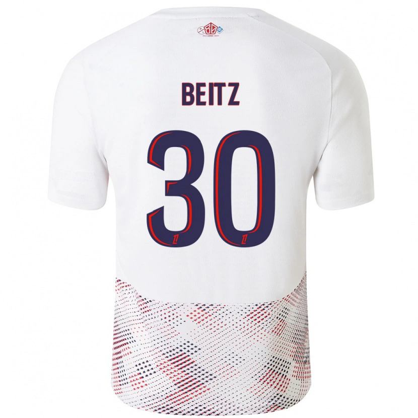 Danxen Kinder Taylor Beitz #30 Weiß Königsblau Auswärtstrikot Trikot 2024/25 T-Shirt Schweiz