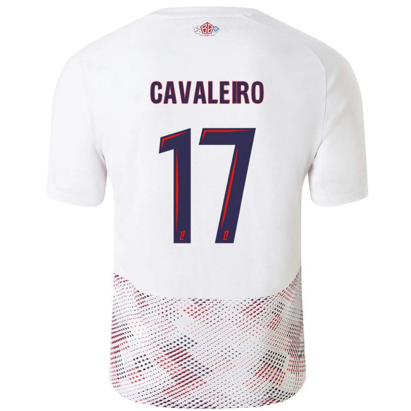 Danxen Kinder Ivan Cavaleiro #17 Weiß Königsblau Auswärtstrikot Trikot 2024/25 T-Shirt Schweiz