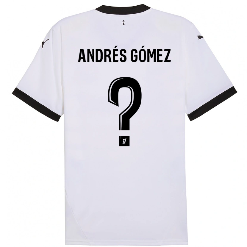 Danxen Kinder Carlos Andrés Gómez #0 Weiß Schwarz Auswärtstrikot Trikot 2024/25 T-Shirt Schweiz