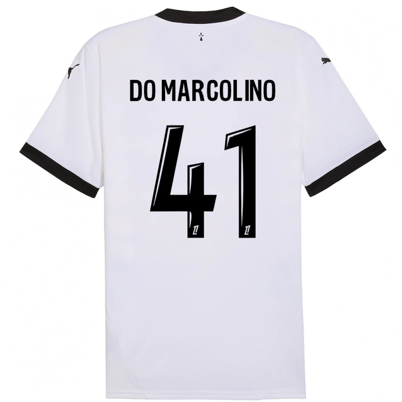 Danxen Kinder Alan Do Marcolino #41 Weiß Schwarz Auswärtstrikot Trikot 2024/25 T-Shirt Schweiz