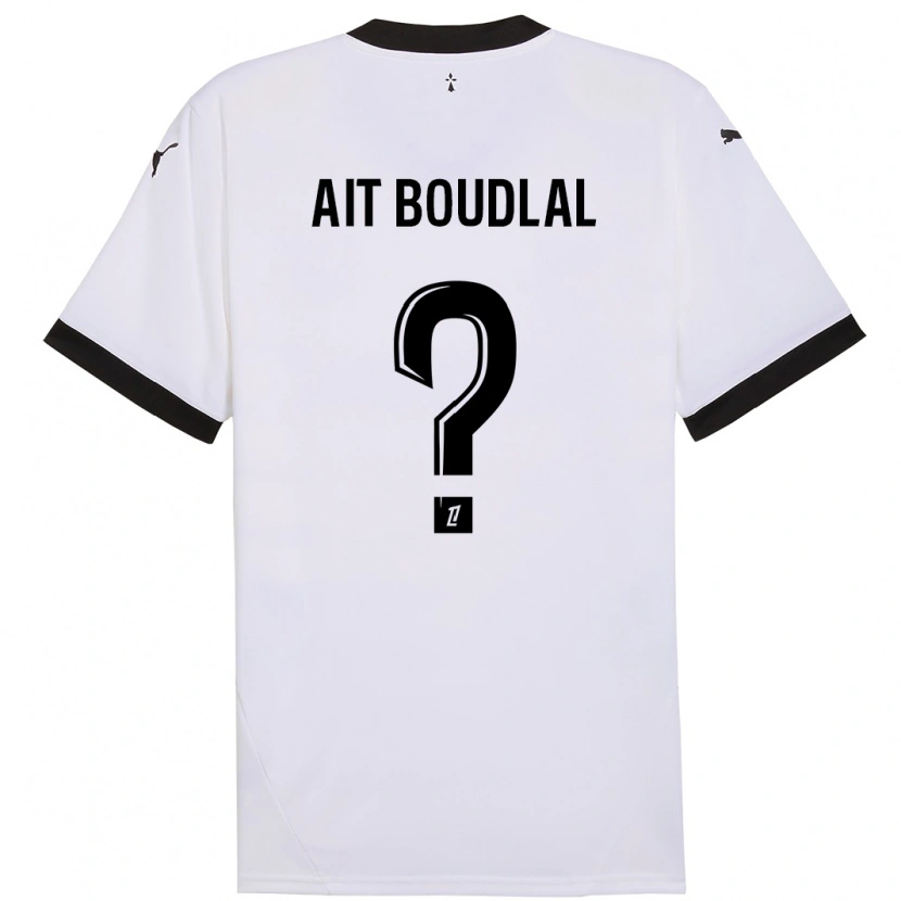 Danxen Kinder Abdelhamid Ait Boudlal #0 Weiß Schwarz Auswärtstrikot Trikot 2024/25 T-Shirt Schweiz