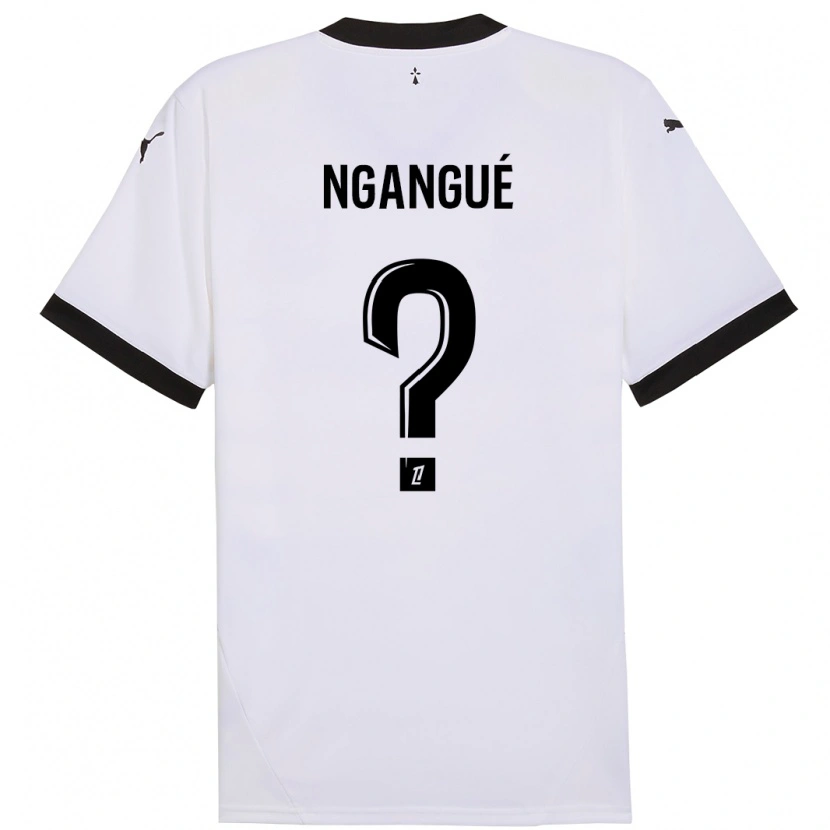 Danxen Kinder Maurice Ngangué #0 Weiß Schwarz Auswärtstrikot Trikot 2024/25 T-Shirt Schweiz