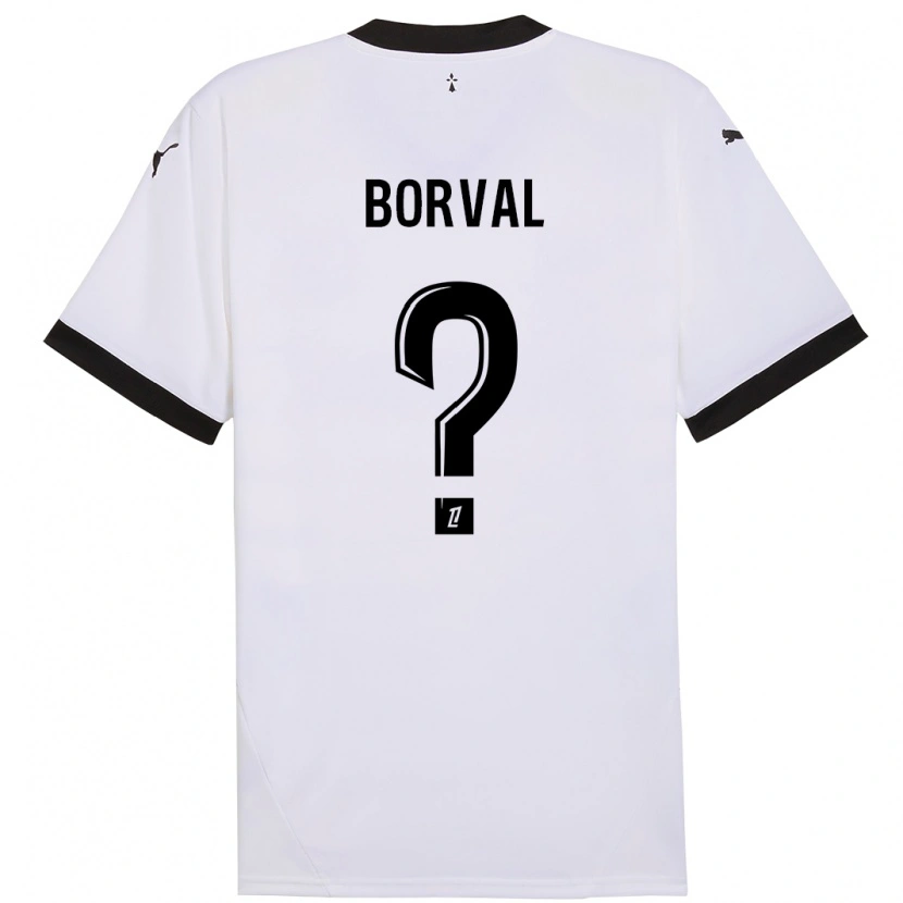 Danxen Kinder Cyril Borval #0 Weiß Schwarz Auswärtstrikot Trikot 2024/25 T-Shirt Schweiz