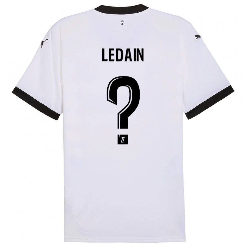 Danxen Kinder Samuel Ledain #0 Weiß Schwarz Auswärtstrikot Trikot 2024/25 T-Shirt Schweiz