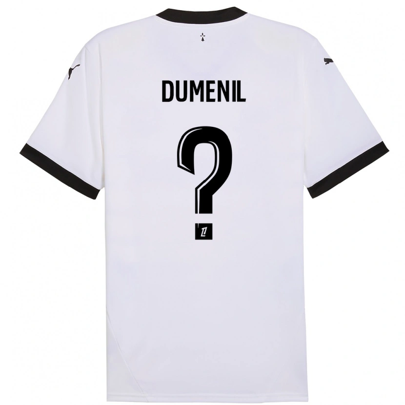 Danxen Kinder Kylian Dumenil #0 Weiß Schwarz Auswärtstrikot Trikot 2024/25 T-Shirt Schweiz