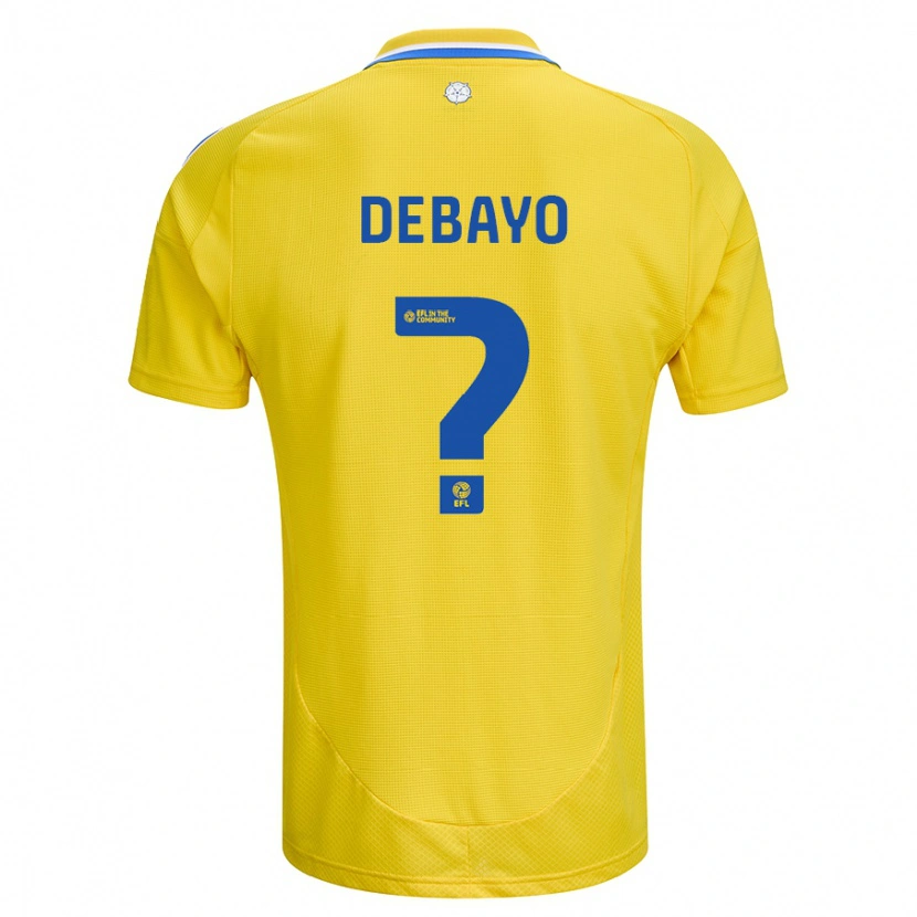 Danxen Kinder James Debayo #0 Gelb Blau Auswärtstrikot Trikot 2024/25 T-Shirt Schweiz