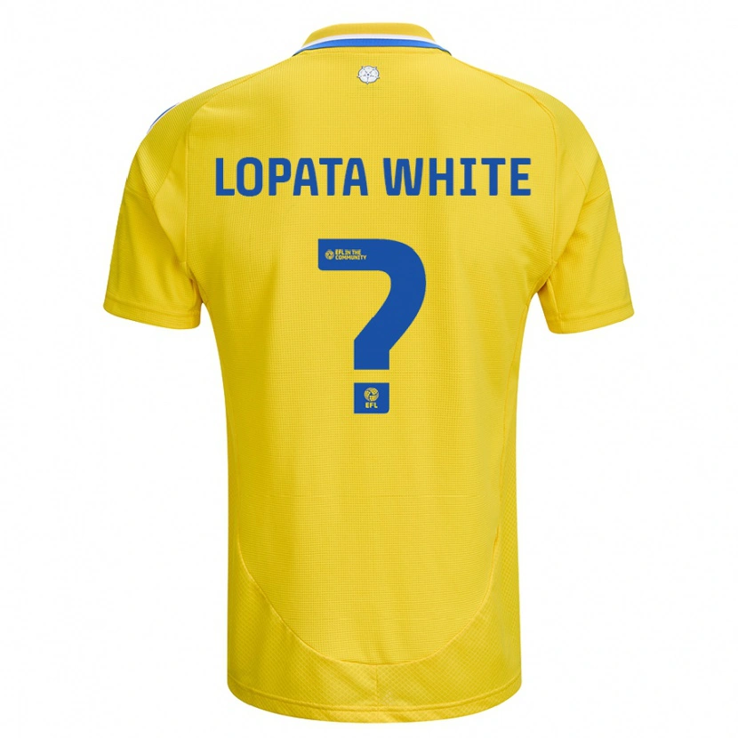 Danxen Kinder Reuben Lopata-White #0 Gelb Blau Auswärtstrikot Trikot 2024/25 T-Shirt Schweiz