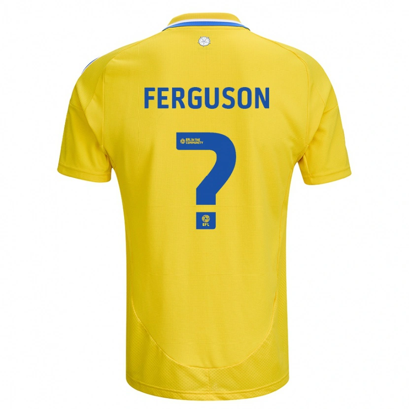 Danxen Kinder Connor Ferguson #0 Gelb Blau Auswärtstrikot Trikot 2024/25 T-Shirt Schweiz