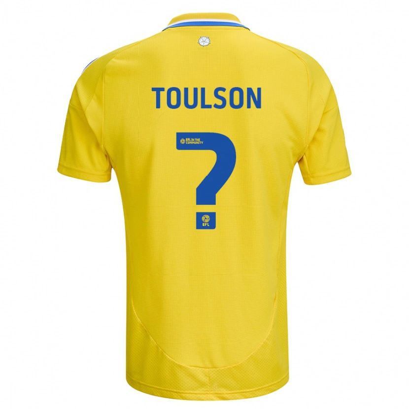 Danxen Kinder Daniel Toulson #0 Gelb Blau Auswärtstrikot Trikot 2024/25 T-Shirt Schweiz