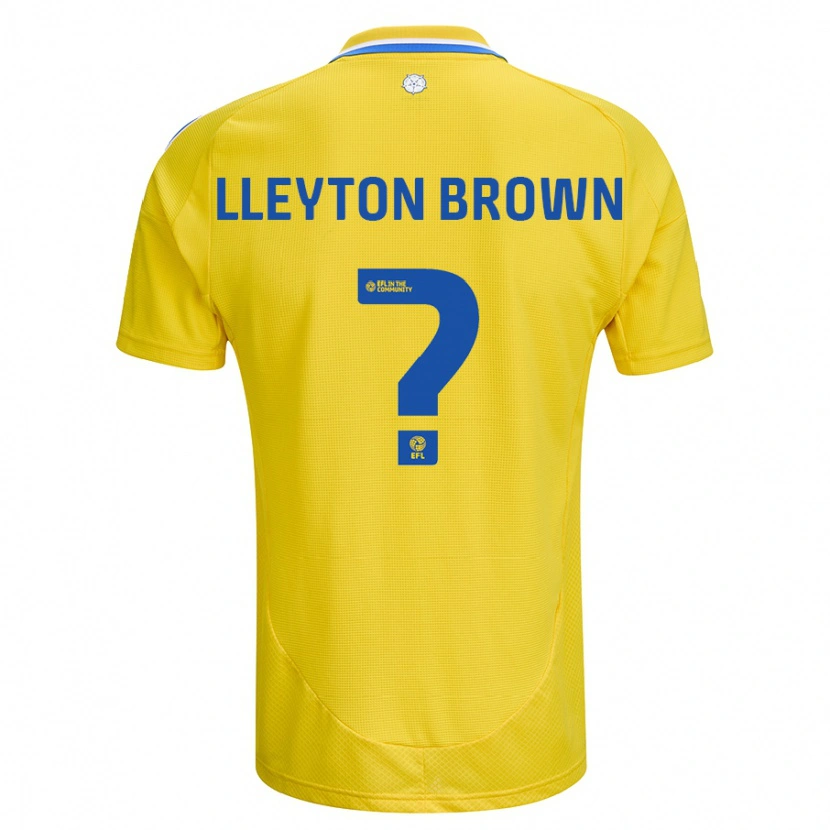 Danxen Kinder Lleyton Brown #0 Gelb Blau Auswärtstrikot Trikot 2024/25 T-Shirt Schweiz