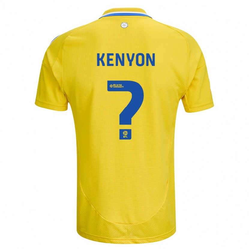 Danxen Kinder George Kenyon #0 Gelb Blau Auswärtstrikot Trikot 2024/25 T-Shirt Schweiz