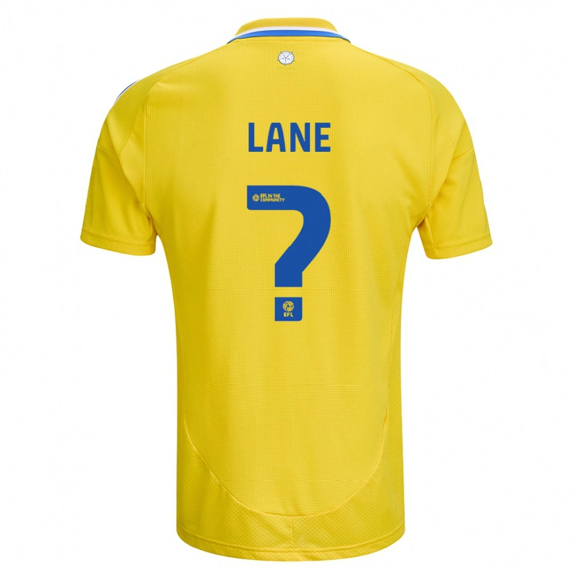 Danxen Kinder Freddie Lane #0 Gelb Blau Auswärtstrikot Trikot 2024/25 T-Shirt Schweiz