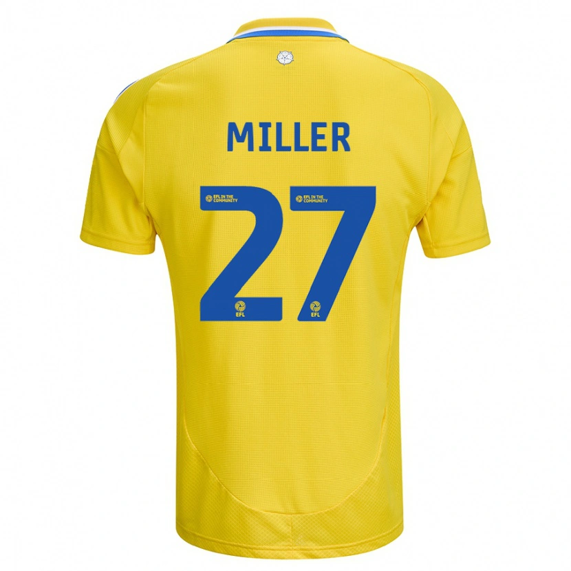 Danxen Kinder Amari Miller #27 Gelb Blau Auswärtstrikot Trikot 2024/25 T-Shirt Schweiz