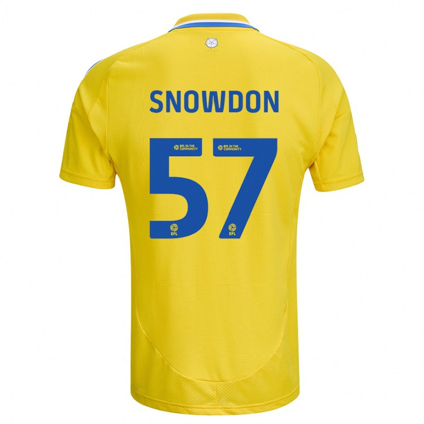 Danxen Kinder Joe Snowdon #57 Gelb Blau Auswärtstrikot Trikot 2024/25 T-Shirt Schweiz