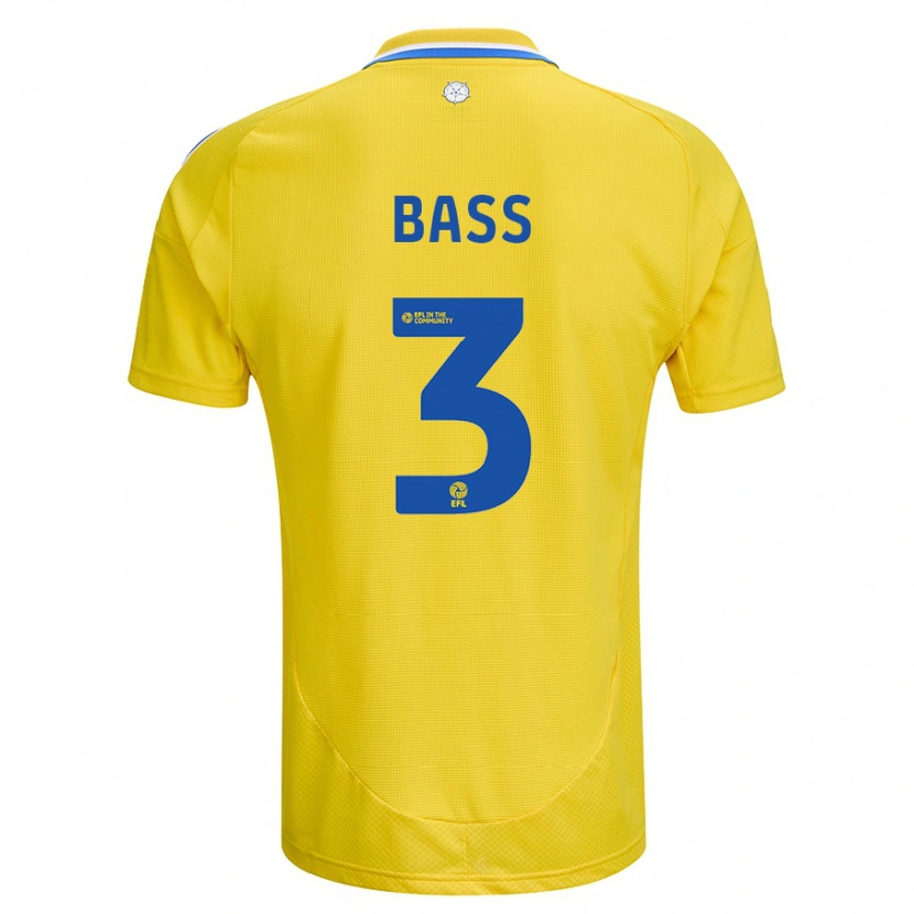 Danxen Kinder Rebekah Bass #3 Gelb Blau Auswärtstrikot Trikot 2024/25 T-Shirt Schweiz