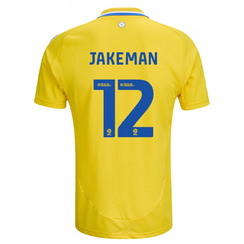 Danxen Kinder Harriet Jakeman #12 Gelb Blau Auswärtstrikot Trikot 2024/25 T-Shirt Schweiz