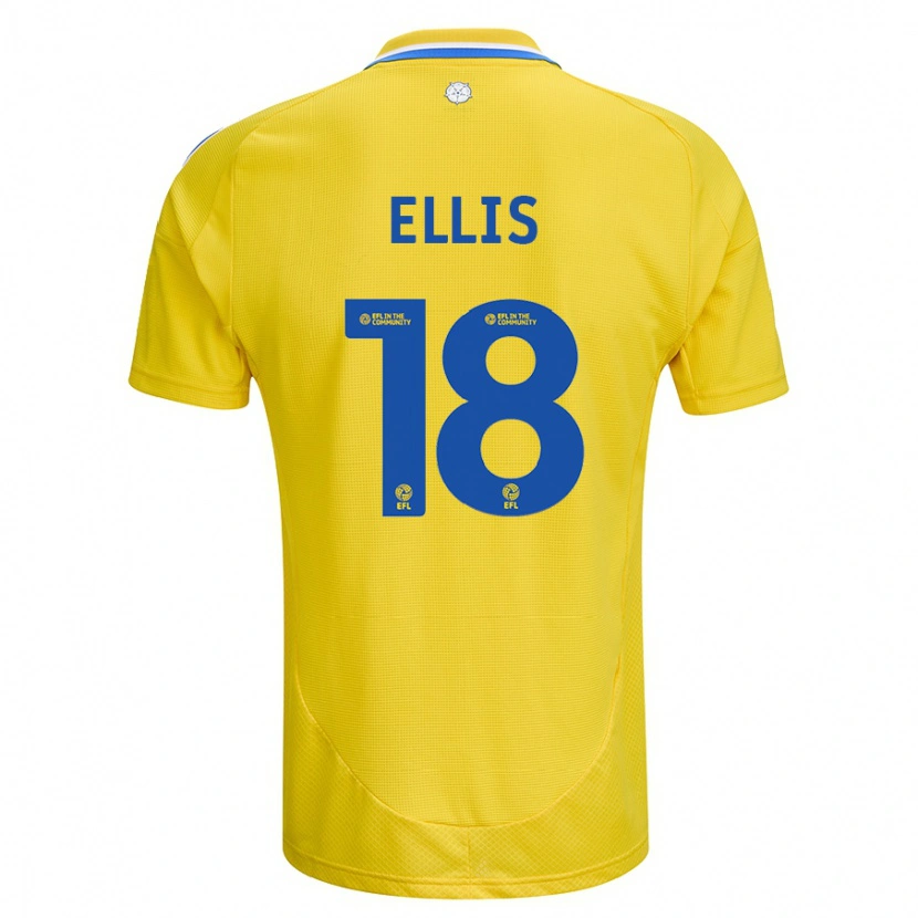 Danxen Kinder Macy Ellis #18 Gelb Blau Auswärtstrikot Trikot 2024/25 T-Shirt Schweiz