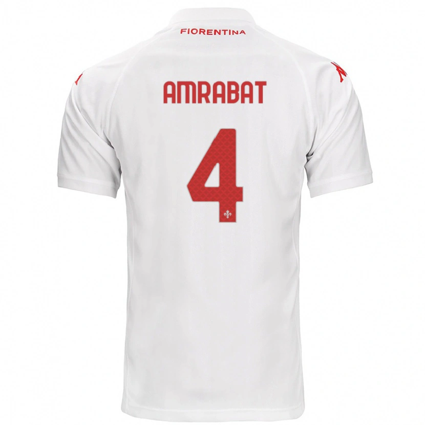 Danxen Kinder Sofyan Amrabat #4 Weiß Auswärtstrikot Trikot 2024/25 T-Shirt Schweiz