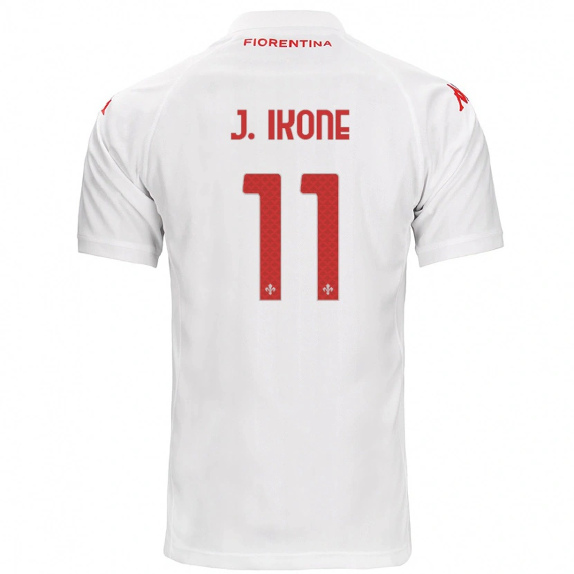 Danxen Kinder Jonathan Ikoné #11 Weiß Auswärtstrikot Trikot 2024/25 T-Shirt Schweiz