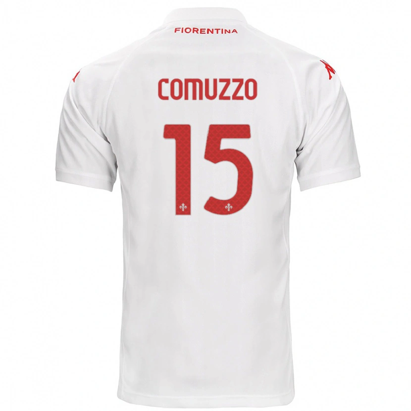 Danxen Kinder Pietro Comuzzo #15 Weiß Auswärtstrikot Trikot 2024/25 T-Shirt Schweiz