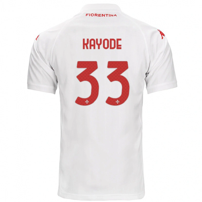 Danxen Kinder Michael Kayode #33 Weiß Auswärtstrikot Trikot 2024/25 T-Shirt Schweiz