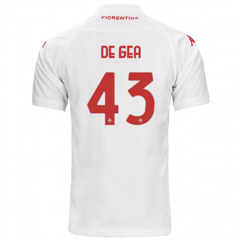 Danxen Kinder David De Gea #43 Weiß Auswärtstrikot Trikot 2024/25 T-Shirt Schweiz