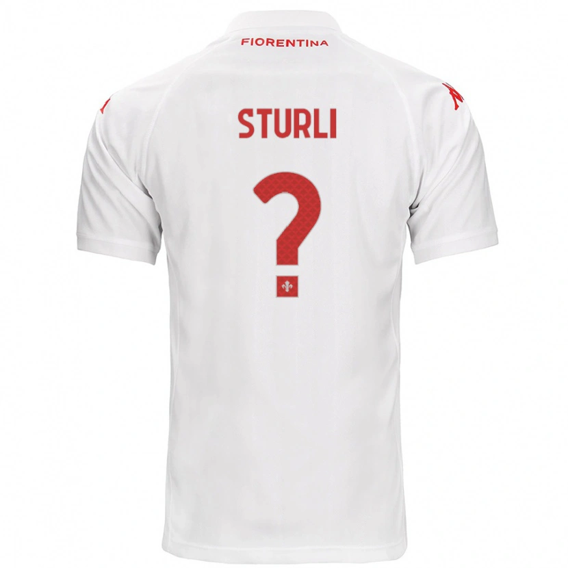 Danxen Kinder Edoardo Sturli #0 Weiß Auswärtstrikot Trikot 2024/25 T-Shirt Schweiz