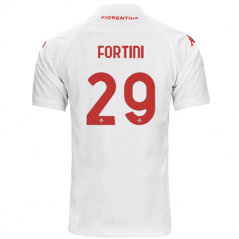 Danxen Kinder Niccolò Fortini #29 Weiß Auswärtstrikot Trikot 2024/25 T-Shirt Schweiz