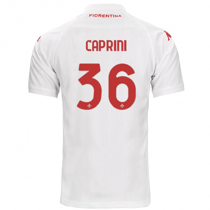 Danxen Kinder Maat Daniel Caprini #36 Weiß Auswärtstrikot Trikot 2024/25 T-Shirt Schweiz