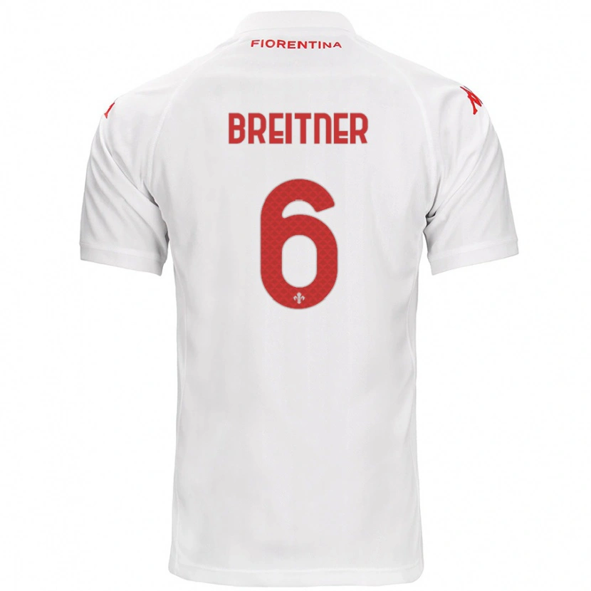 Danxen Kinder Stephanie Breitner #6 Weiß Auswärtstrikot Trikot 2024/25 T-Shirt Schweiz