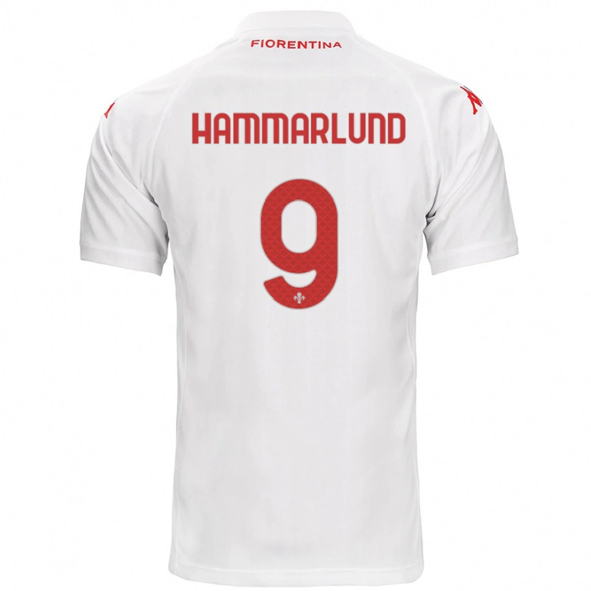 Danxen Kinder Pauline Hammarlund #9 Weiß Auswärtstrikot Trikot 2024/25 T-Shirt Schweiz