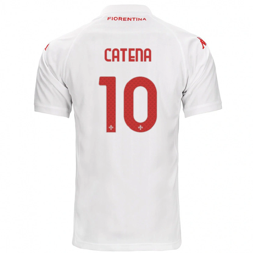 Danxen Kinder Michaela Catena #10 Weiß Auswärtstrikot Trikot 2024/25 T-Shirt Schweiz