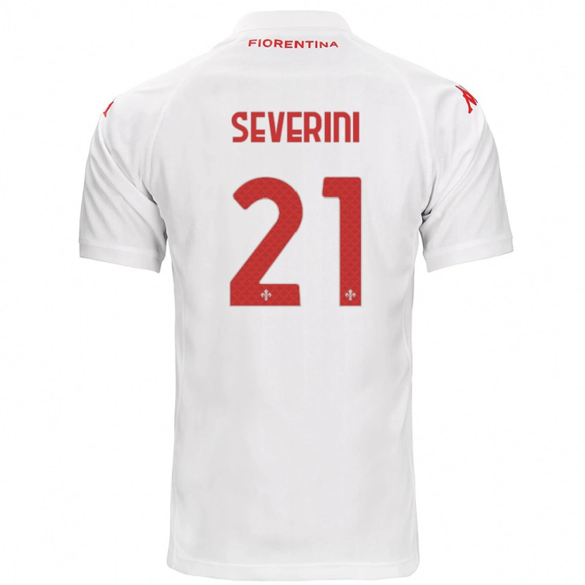 Danxen Kinder Emma Severini #21 Weiß Auswärtstrikot Trikot 2024/25 T-Shirt Schweiz