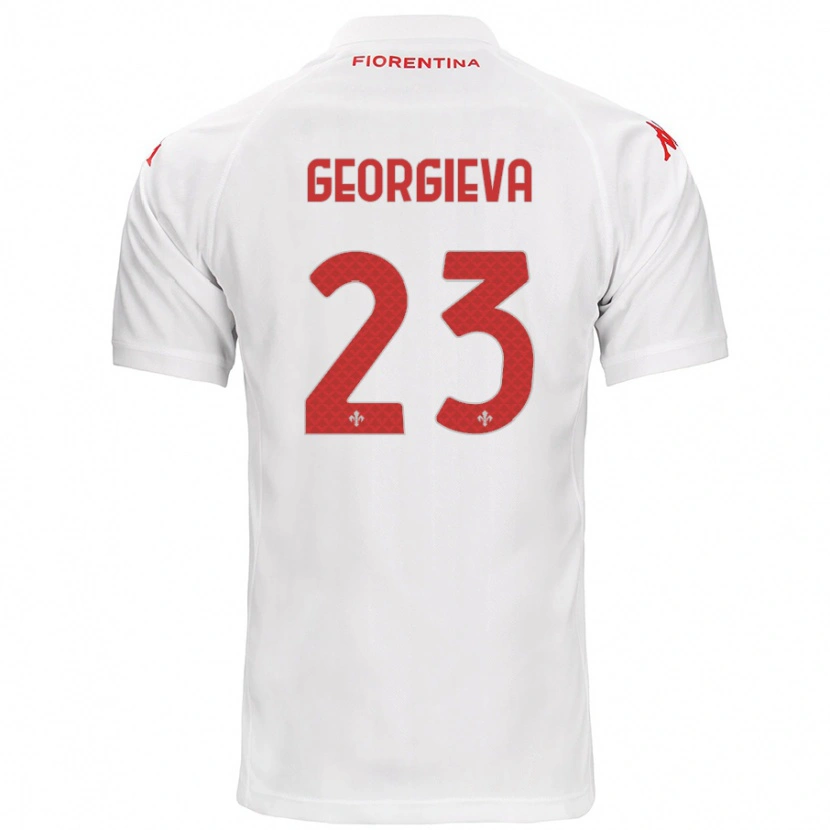 Danxen Kinder Marina Georgieva #23 Weiß Auswärtstrikot Trikot 2024/25 T-Shirt Schweiz