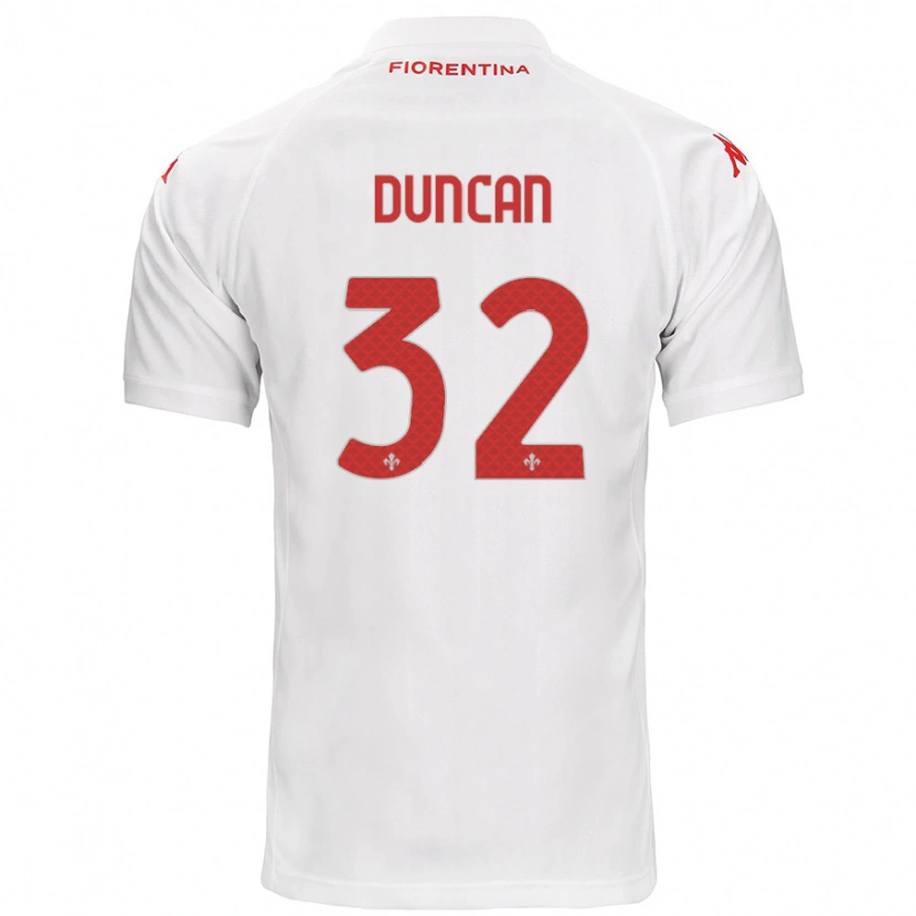 Danxen Kinder Alfred Duncan #32 Weiß Auswärtstrikot Trikot 2024/25 T-Shirt Schweiz