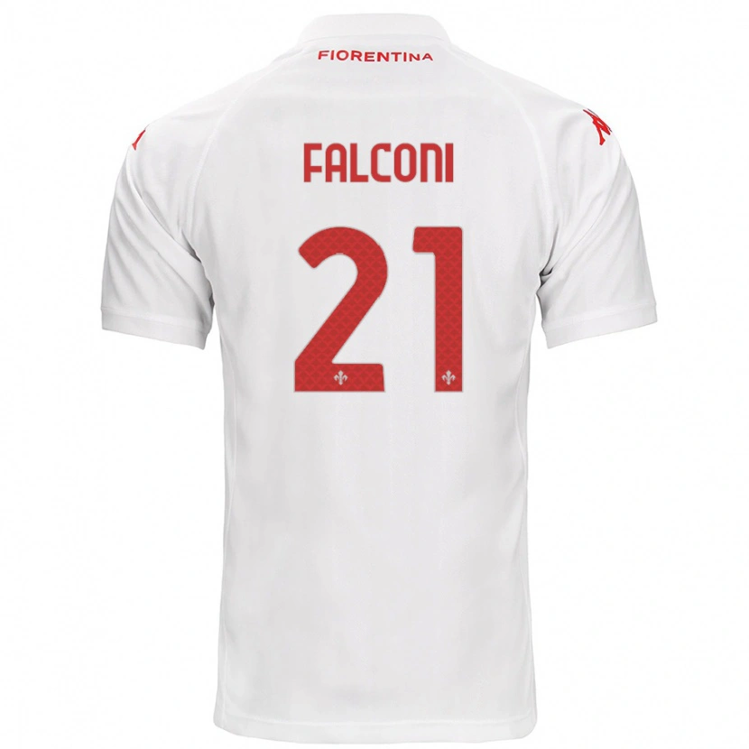 Danxen Kinder Niccolò Falconi #21 Weiß Auswärtstrikot Trikot 2024/25 T-Shirt Schweiz